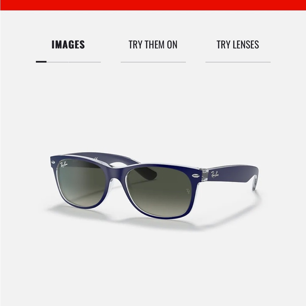 EUC Blue New Wayfarer Sunglasses